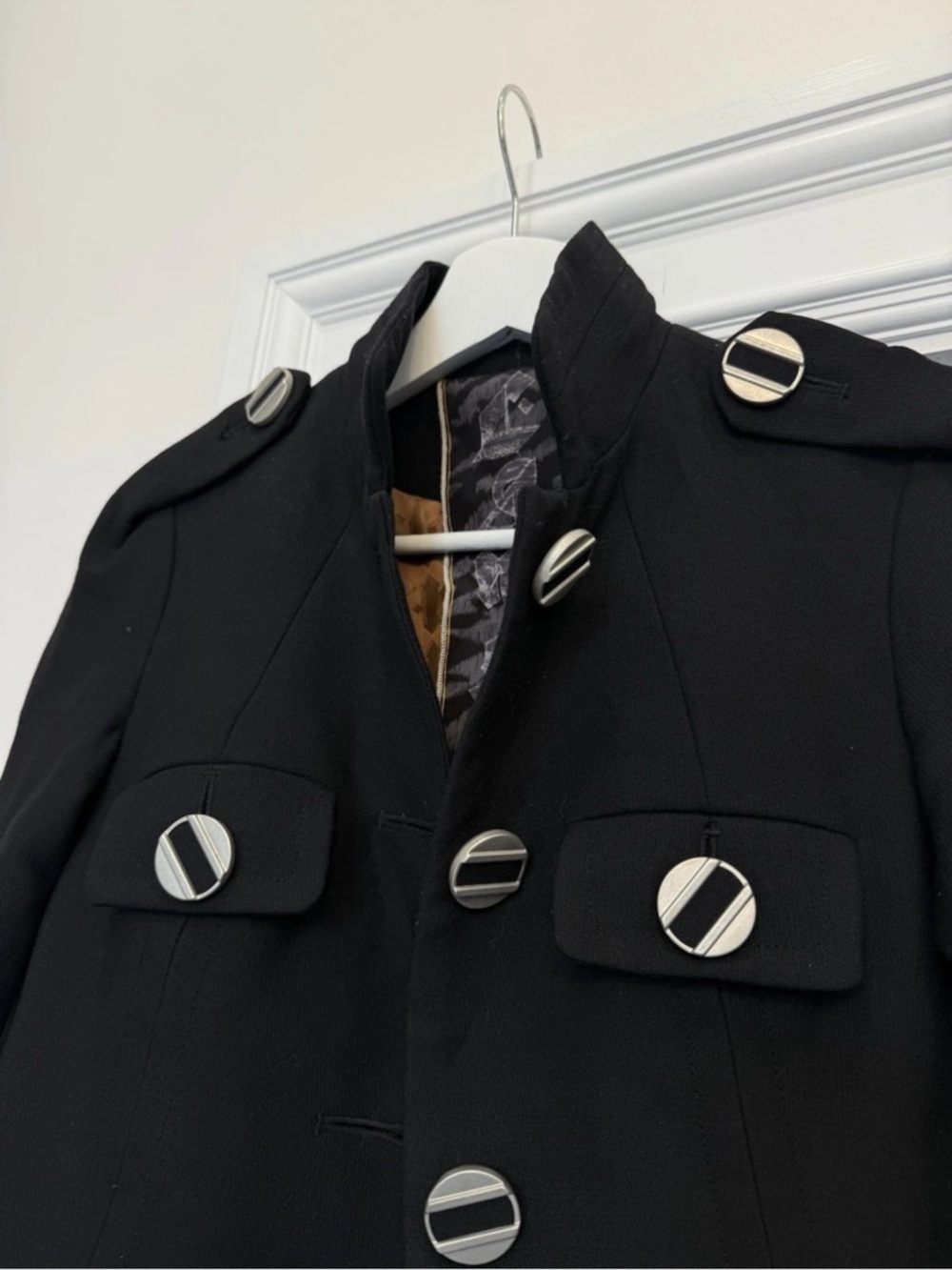 L.A.M.B. GWEN STEFANI WOOL BLAZER RARE STYLE 2007 SIZE 2 FLAWLESS $450 RETAIL - Picture 10 of 12